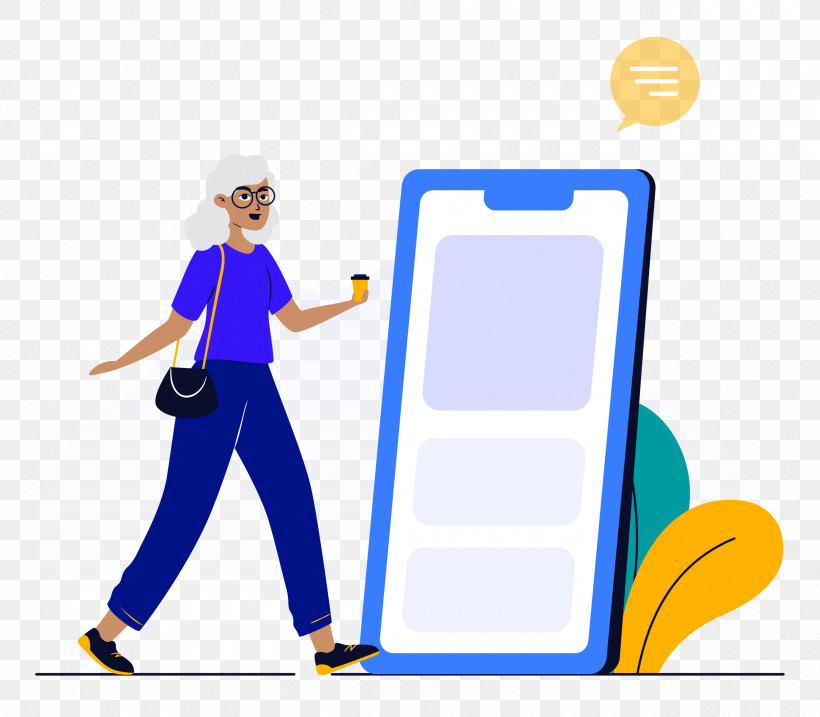 Mobile Phone Ebusiness Girl, PNG, 2500x2188px, Mobile Phone, Cartoon M, Conversation, Ebusiness, Electric Blue M Download Free