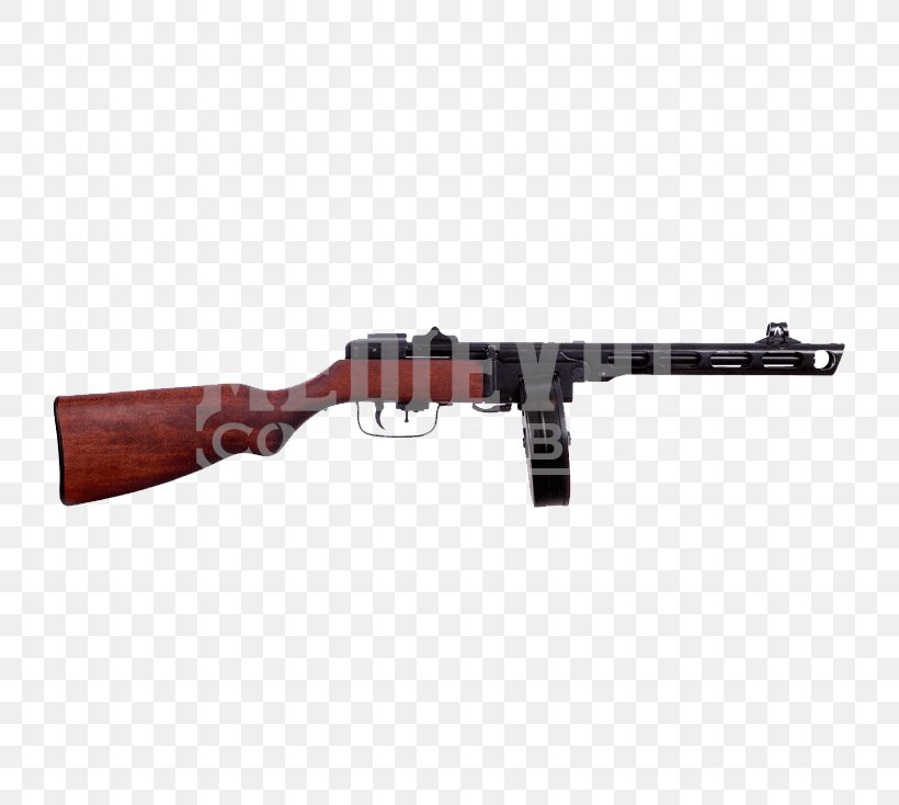 Second World War PPSh-41 Submachine Gun Firearm, PNG, 734x734px, Watercolor, Cartoon, Flower, Frame, Heart Download Free