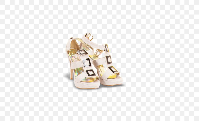 Shoe Slipper White Sandal High-heeled Footwear, PNG, 500x500px, Shoe, Absatz, Beige, Designer, Footwear Download Free