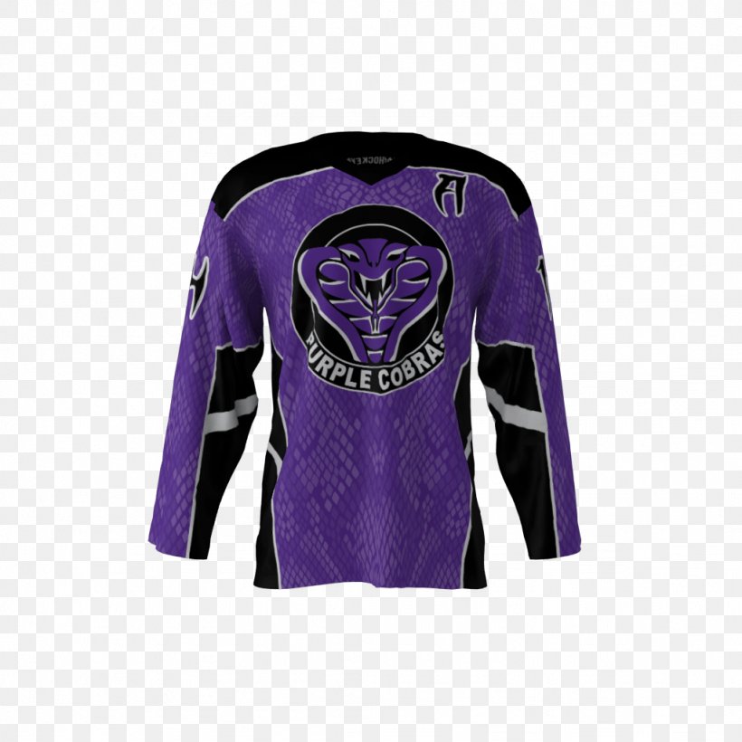 T-shirt Sleeve Hoodie Jersey Purple, PNG, 1024x1024px, Tshirt, Baseball Uniform, Hockey, Hockey Jersey, Hoodie Download Free