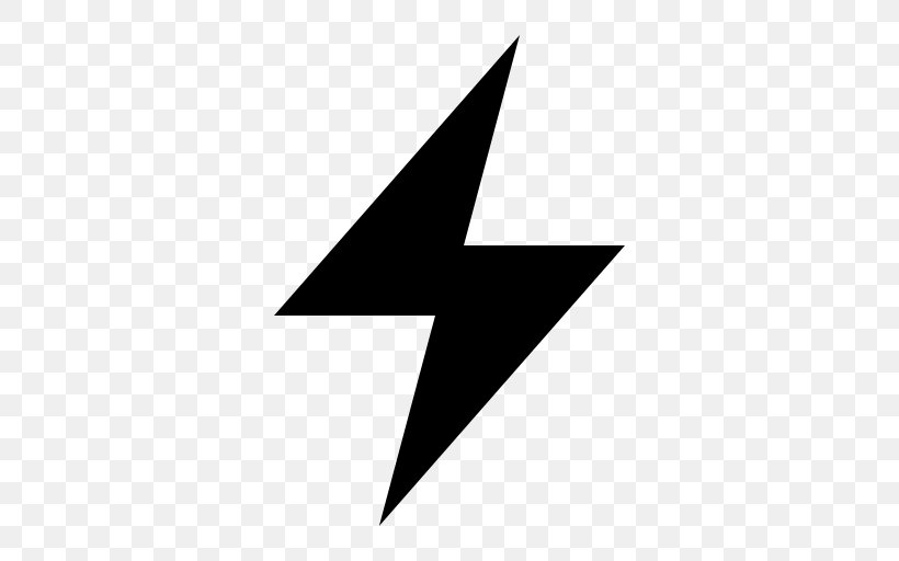 Lightning Electricity Clip Art, PNG, 512x512px, Lightning, Black, Black And White, Electricity, Lightning Bolt Download Free