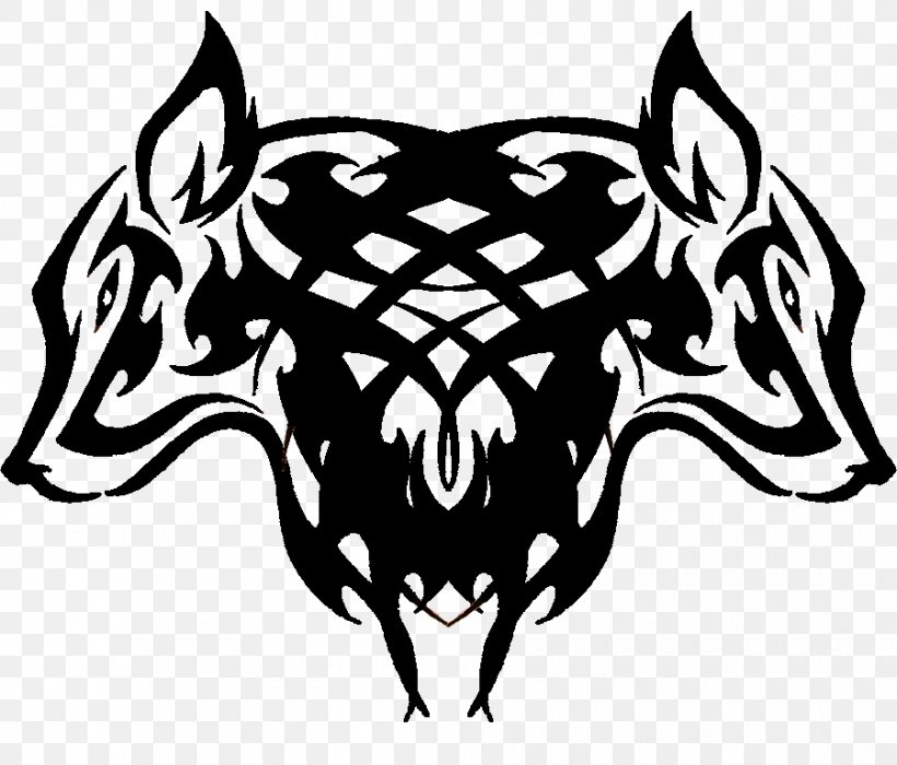Gray Wolf Tattoo Clip Art, PNG, 900x769px, Gray Wolf, Black, Black And White, Carnivoran, Cattle Like Mammal Download Free