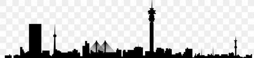 Skyline Johannesburg Silhouette YouTube, PNG, 1200x279px, Skyline, Art, Black And White, City, Creative Market Download Free