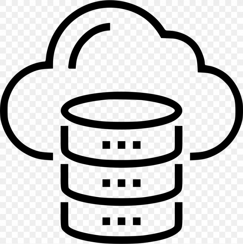 Cloud Computing Cloud Database Cloud Storage, PNG, 980x982px, Cloud Computing, Backup, Big Data, Black, Black And White Download Free