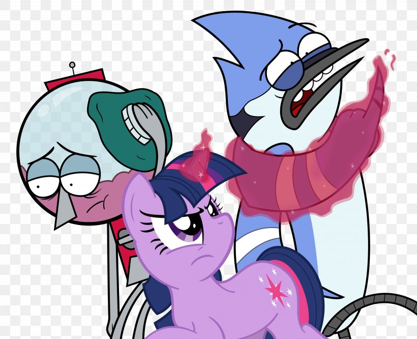 Mordecai Twilight Sparkle Rigby Pinkie Pie DeviantArt, PNG, 3108x2528px, Watercolor, Cartoon, Flower, Frame, Heart Download Free