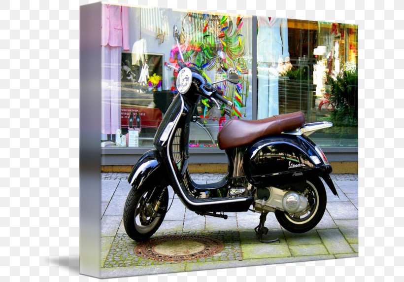 Scooter Vespa GTS Motorcycle Accessories Vespa LX 150, PNG, 650x572px, Scooter, Art, Canvas Print, Cruiser, Motor Vehicle Download Free