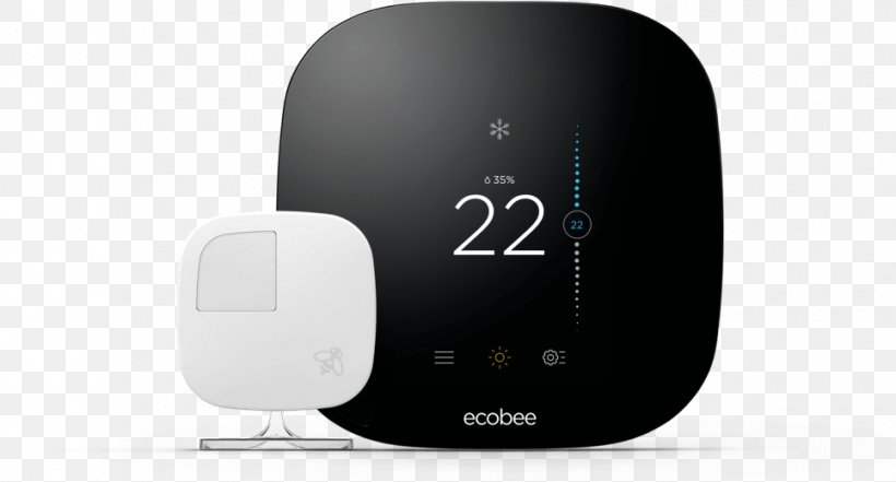 Smart Thermostat Ecobee Ecobee3 Home Automation Kits, PNG, 966x520px, Thermostat, Amazon Alexa, Computer Software, Ecobee, Ecobee Ecobee3 Download Free