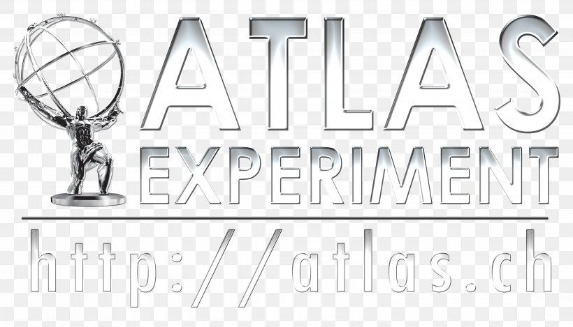 ATLAS Experiment Project Logo, PNG, 4537x2600px, Atlas Experiment, Area, Atlas, Black And White, Brand Download Free