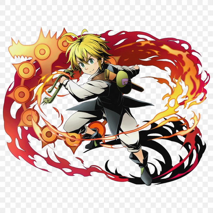 Divine Gate The Seven Deadly Sins Meliodas Png 1024x1024px Watercolor Cartoon Flower Frame Heart Download Free