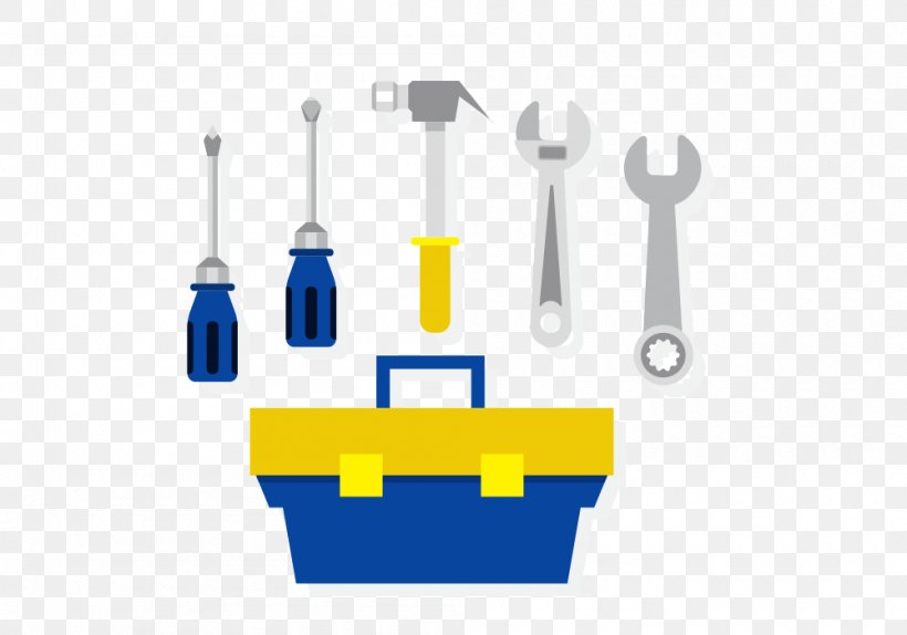 Toolbox Euclidean Vector Wrench, PNG, 1000x700px, Tool, Blue, Box, Brand, Corel Download Free