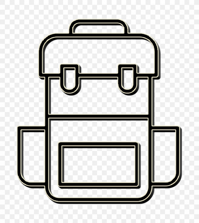 Backpack Icon School Icon, PNG, 1024x1144px, Backpack Icon, Coloring Book, Line, Line Art, School Icon Download Free