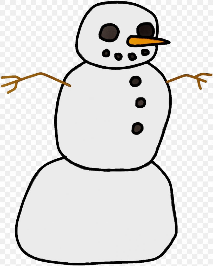 Snowman, PNG, 948x1187px, Watercolor, Cartoon, Line Art, Paint, Snowman Download Free
