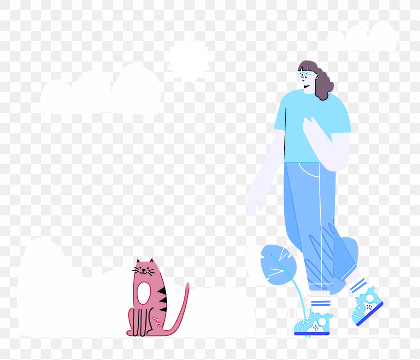 Walking The Cat Walking Pet, PNG, 2500x2141px, Walking Pet, Behavior, Cartoon, Logo, Meter Download Free