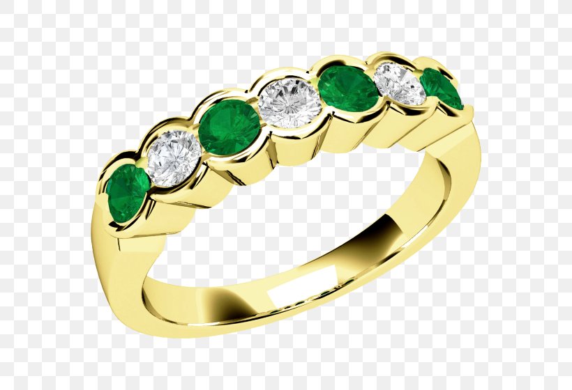 Emerald Eternity Ring Diamond Gold, PNG, 560x560px, Emerald, Body Jewelry, Brilliant, Carat, Colored Gold Download Free