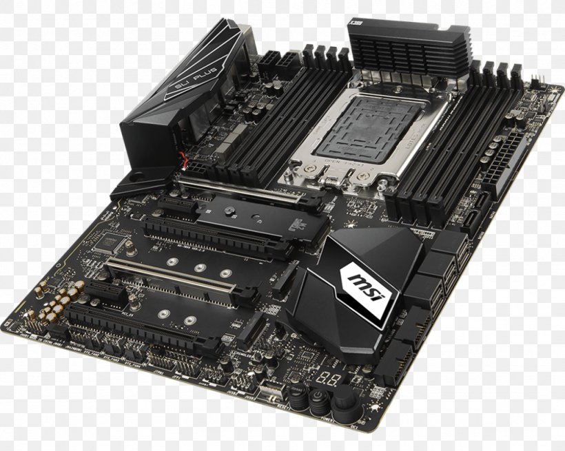 MSI X399 GAMING PRO CARBON AC ATX Motherboard Hardware/Electronic AMD YD190XA8AEWOF Socket TR4 14 Nm Ryzen ThreadRipper, PNG, 1024x819px, Motherboard, Atx, Central Processing Unit, Computer Component, Computer Cooling Download Free