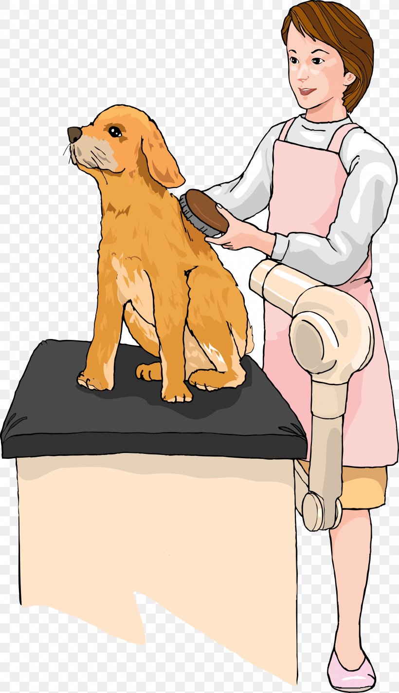 Labrador Retriever Puppy Cat Dog Grooming, PNG, 2410x4185px, Watercolor, Cartoon, Flower, Frame, Heart Download Free