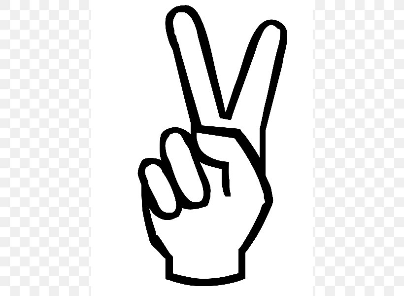 Peace Symbols V Sign Hand Drawing Clip Art, PNG, 450x600px, Peace Symbols, Area, Black, Black And White, Coloring Book Download Free