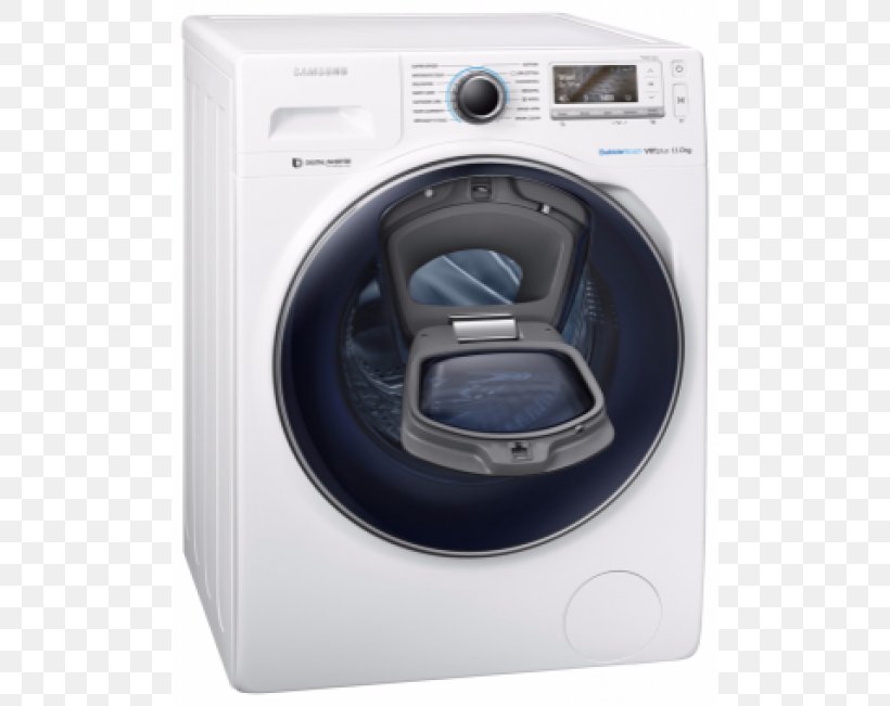 Samsung AddWash WF15K6500 Washing Machines Home Appliance Samsung WW80K5413UW 8kg AddWash Washing Machine, PNG, 600x651px, Samsung Addwash Wf15k6500, Clothes Dryer, Home Appliance, Laundry, Major Appliance Download Free
