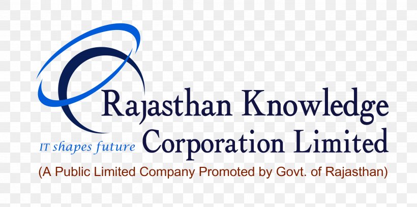 Rajasthan Knowledge Corporation Ltd. Logo Organization Brand Product, PNG, 2806x1396px, Logo, Area, Blue, Brand, Computer Download Free
