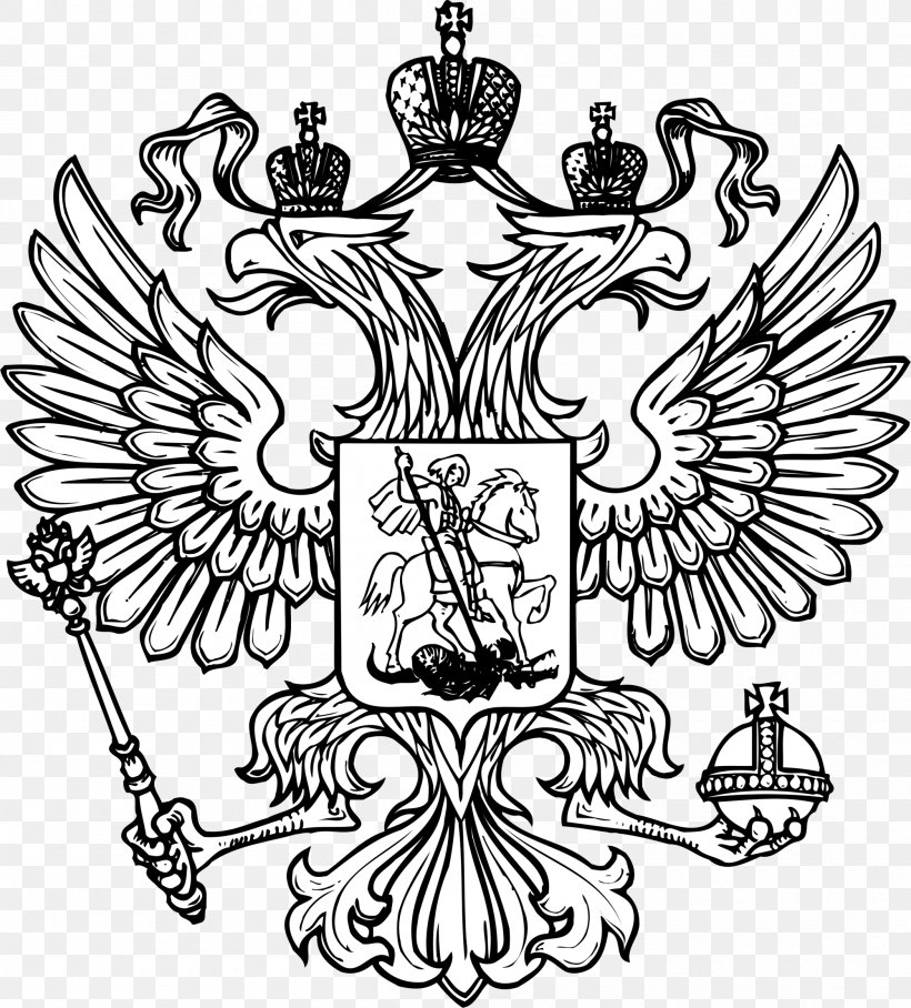 Flag Of Russia Coat Of Arms Of Russia Flag Of The Soviet Union, PNG, 2000x2216px, Russia, Art, Artwork, Bird, Black And White Download Free
