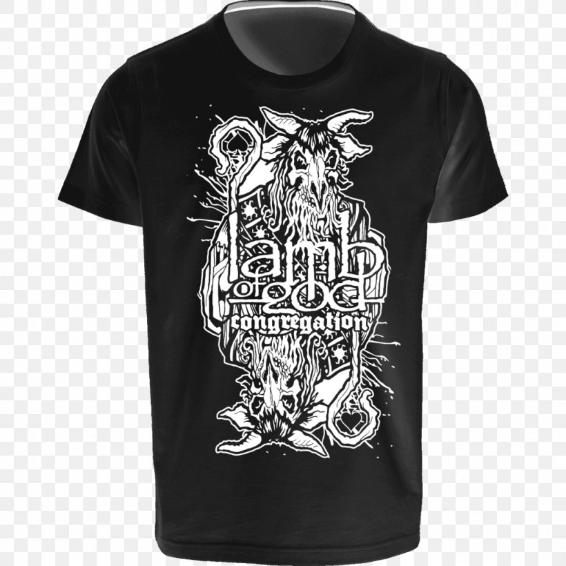 T-shirt Lamb Of God Hoodie Heavy Metal Musical Ensemble, PNG, 1024x1024px, Tshirt, Active Shirt, Black, Bluza, Brand Download Free