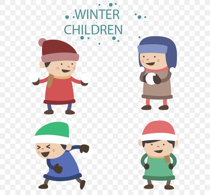 Euclidean Vector Child Winter Illustration, PNG, 770x760px, Child, Area, Cartoon, Christmas, Fictional Character Download Free