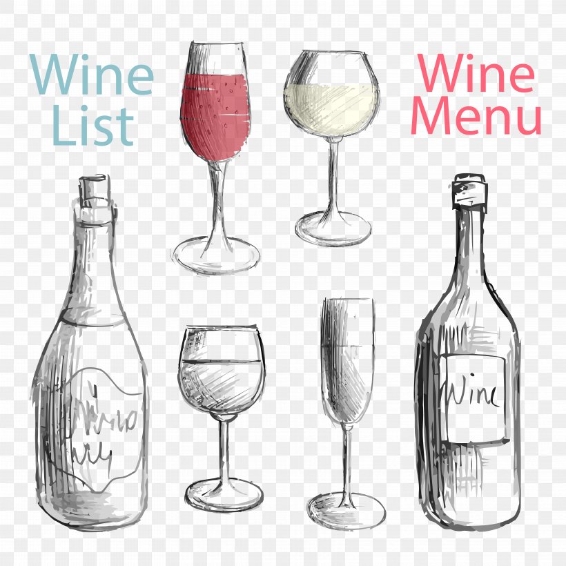 Red Wine White Wine Champagne Wine List, PNG, 6667x6667px, Red Wine, Barware, Bottle, Champagne, Champagne Stemware Download Free