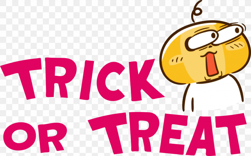 TRICK OR TREAT Halloween, PNG, 3000x1869px, Trick Or Treat, Cartoon, Geometry, Halloween, Happiness Download Free
