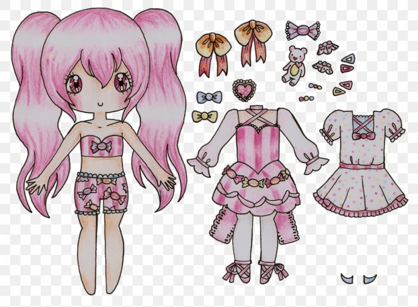 DeviantArt Clothing Illustration Doll, PNG, 1024x753px, Watercolor, Cartoon, Flower, Frame, Heart Download Free