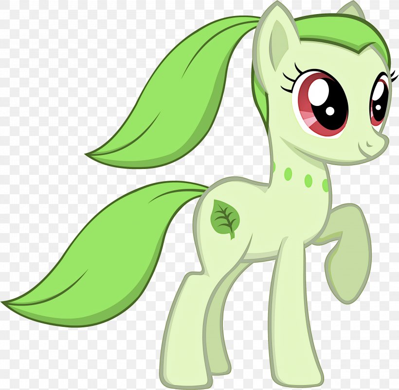 Green Cartoon Horse Pony Fictional Character, PNG, 3000x2938px, Green, Animal Figure, Cartoon, Fictional Character, Grass Download Free