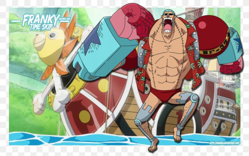 Franky Tony Tony Chopper Timeskip Nico Robin Usopp, PNG, 1024x640px, Watercolor, Cartoon, Flower, Frame, Heart Download Free