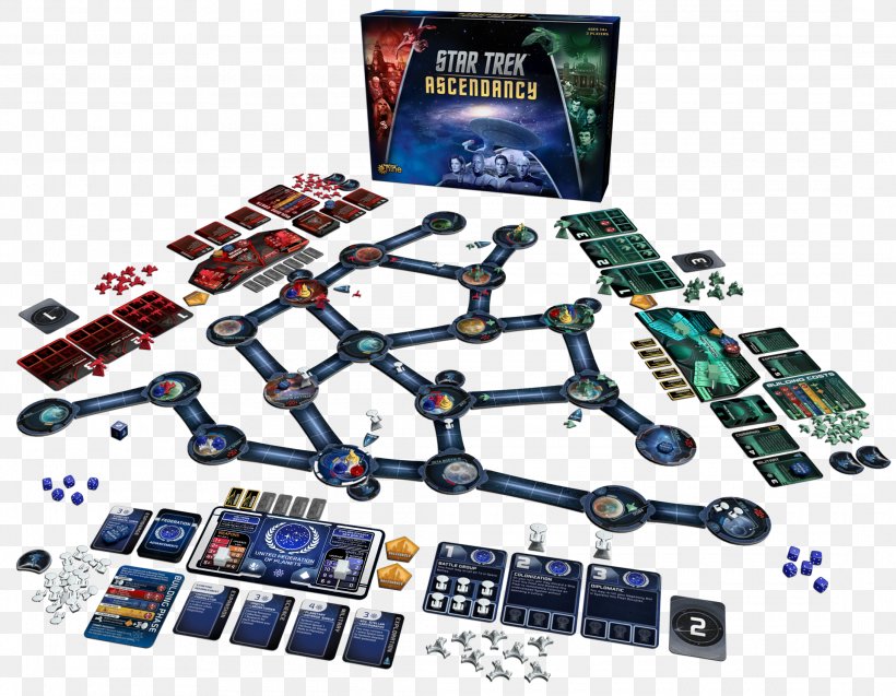 Gale Force 9 Star Trek: Ascendancy United Federation Of Planets Klingon Board Game, PNG, 2180x1696px, United Federation Of Planets, Board Game, Electronic Component, Electronic Engineering, Exploration Download Free