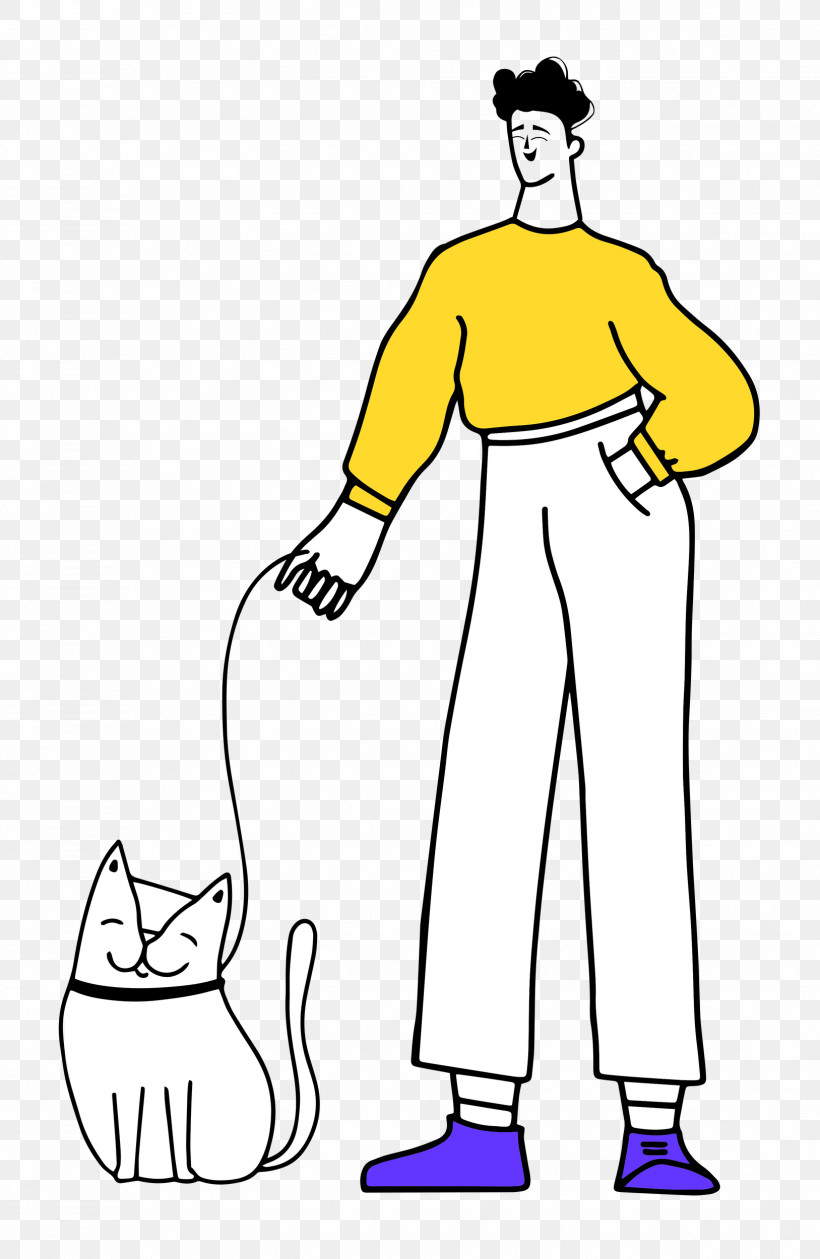 Walking The Cat, PNG, 1627x2500px, Line Art, Character, Human, Joint, Meter Download Free
