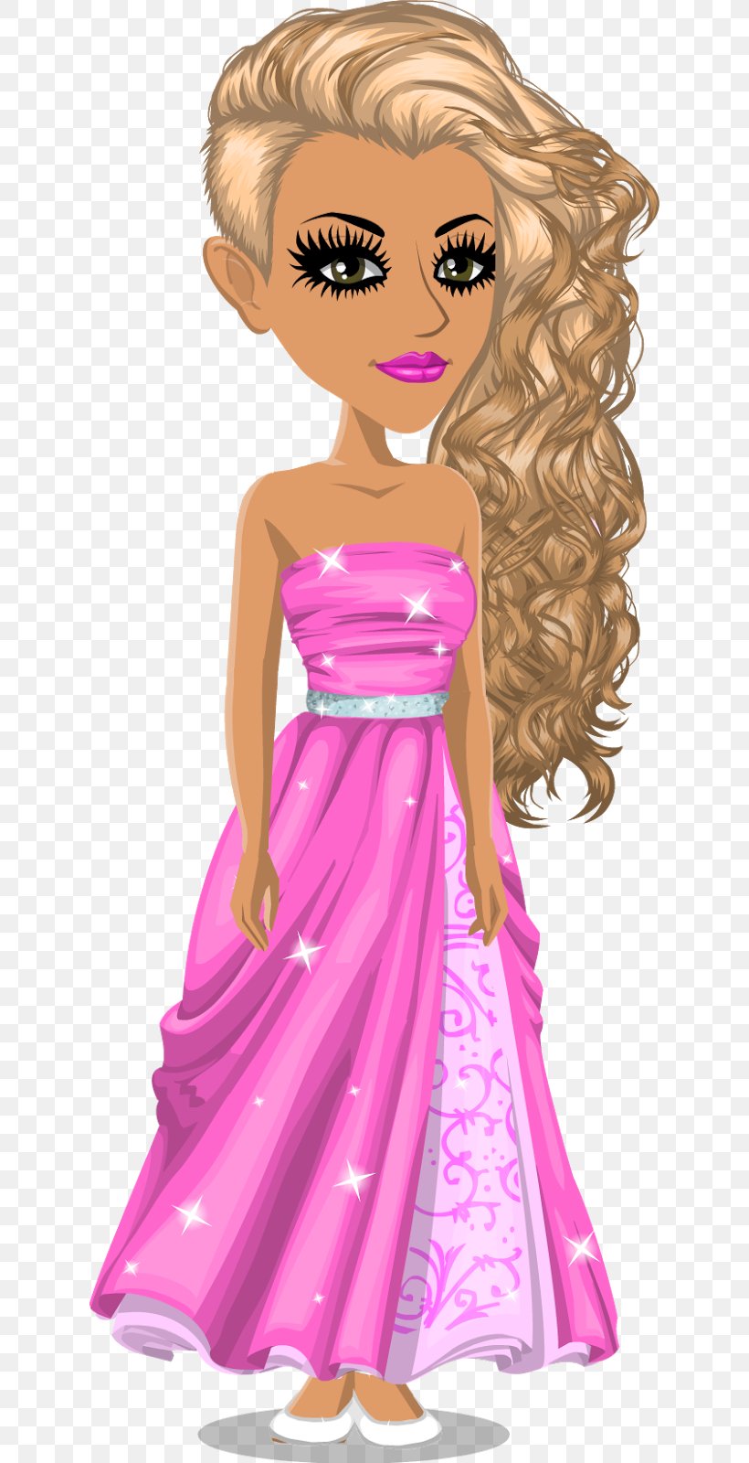 Barbie Brown Hair Long Hair, PNG, 624x1600px, Watercolor, Cartoon, Flower, Frame, Heart Download Free