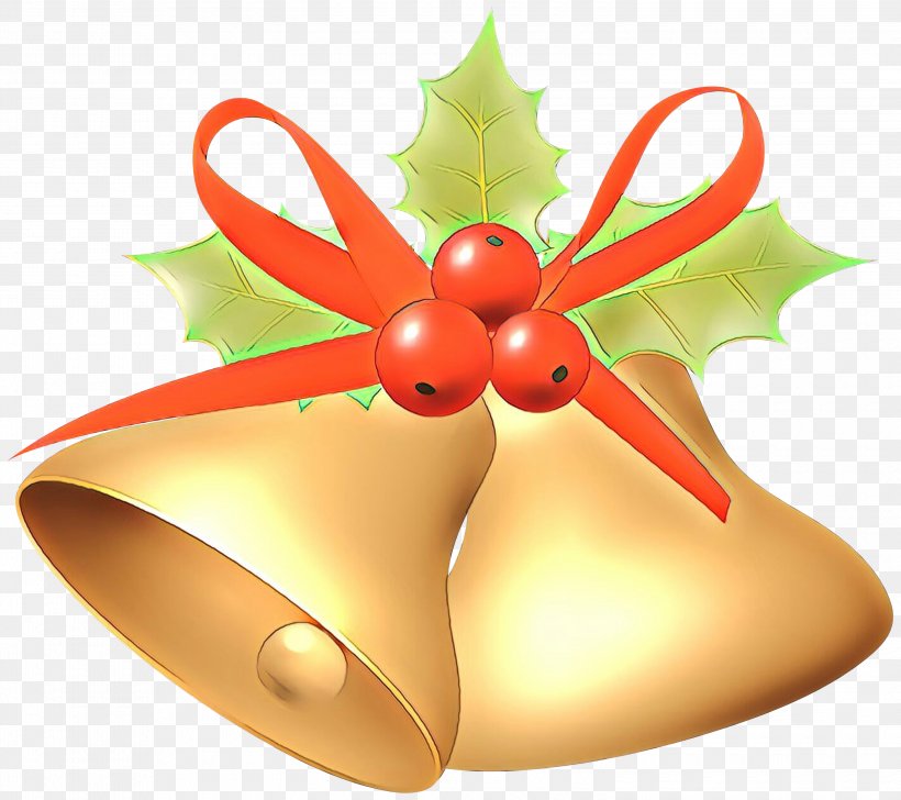 Christmas Ornament, PNG, 3000x2665px, Cartoon, Bell, Christmas Ornament, Holly Download Free