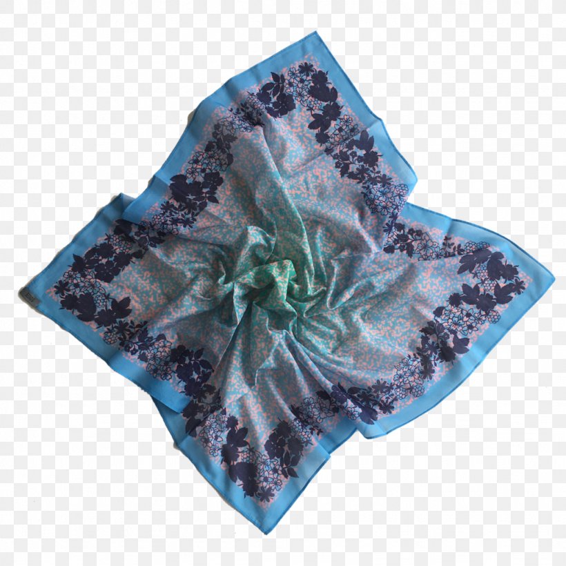 Silk Scarf Foulard Blue Modaali, PNG, 1024x1024px, Silk, Aqua, Blue, Cotton, Estofa Download Free