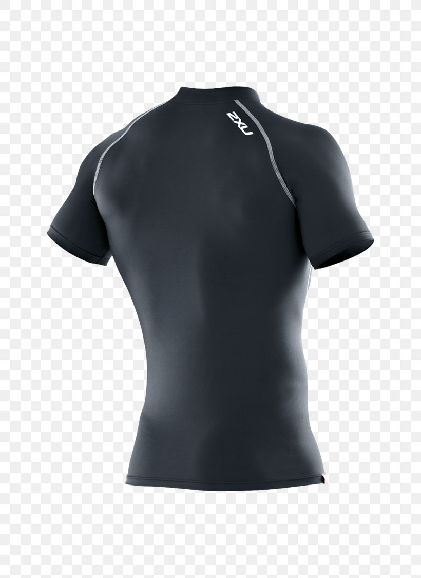 T-shirt Sleeve Sportswear Top, PNG, 750x1125px, Tshirt, Active Shirt, Black, Man, Neck Download Free