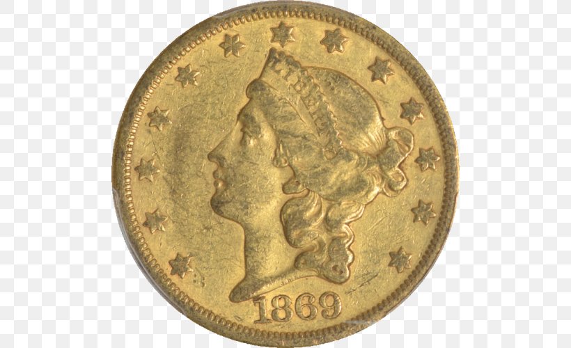 Gold Coin Gold Coin Indian Head Gold Pieces Gold Dollar, PNG, 500x500px, Coin, Brass, Copper, Currency, Double Eagle Download Free