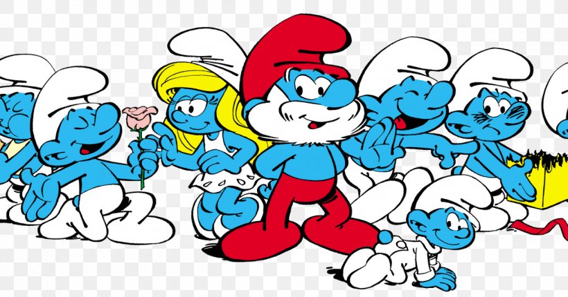 Smurfette Papa Smurf Baby Smurf Brainy Smurf Gargamel, PNG, 1200x630px, Smurfette, Animated Film, Area, Art, Artwork Download Free