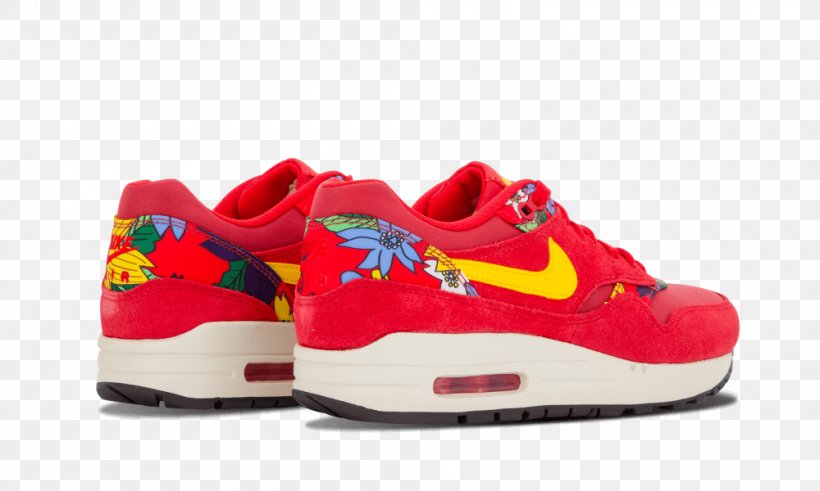Sports Shoes Women's Shoes Sneakers Nike Air Max 1 Aloha Pack 528898 200 Nike Women's Air Max 1 Print, PNG, 1000x600px, Sports Shoes, Athletic Shoe, Brand, Cross Training Shoe, Exercise Download Free