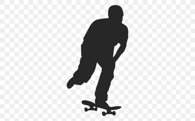 Skateboarding Silhouette, PNG, 512x512px, Skateboarding, Black And White, Element Skateboards, Freebord, Go Skateboarding Day Download Free