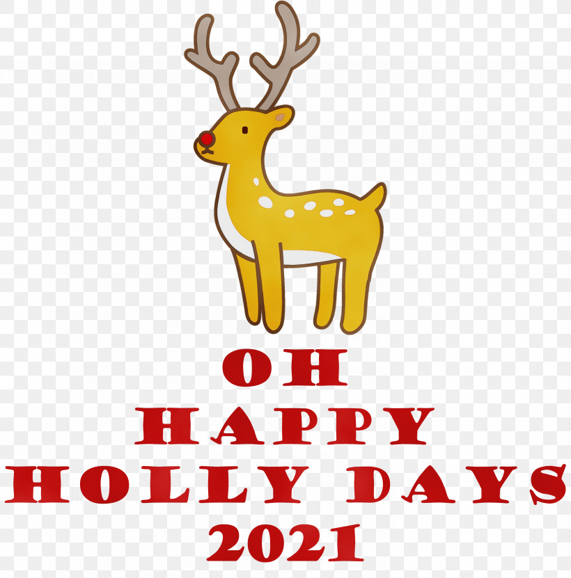 Reindeer, PNG, 2959x3000px, Christmas, Deer, Geometry, Holiday, Line Download Free