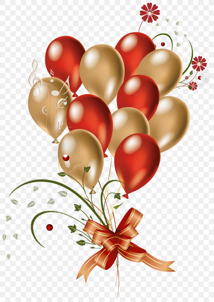 Balloon Birthday Red Clip Art, PNG, 2400x3391px, Balloon, Birthday, Christmas Decoration, Christmas Ornament, Flower Download Free