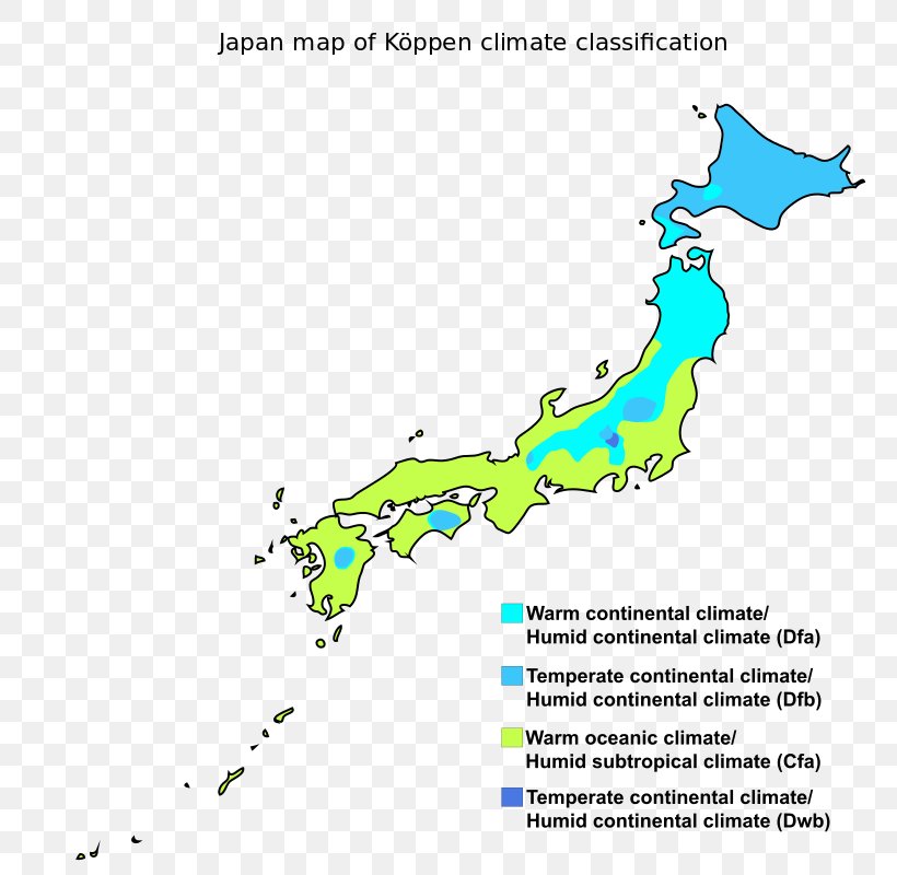 Japan Köppen Climate Classification Geography Humid Subtropical Climate, PNG, 800x800px, Japan, Area, Climate, Climate Change, Climate Classification Download Free
