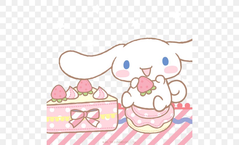 My Melody Hello Kitty Cinnamoroll Sanrio, PNG, 500x500px, My Melody, Adventures Of Hello Kitty Friends, Area, Art, Birthday Cake Download Free
