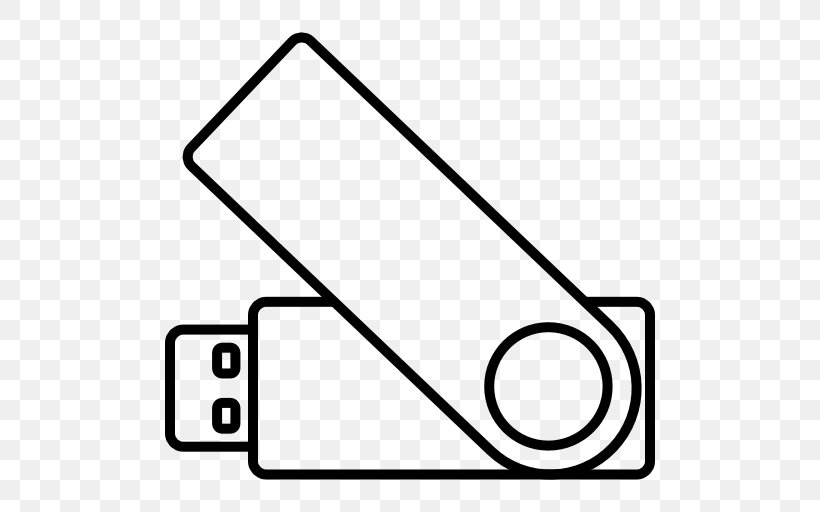 USB Flash Drives, PNG, 512x512px, Usb Flash Drives, Area, Black, Black And White, Computer Download Free