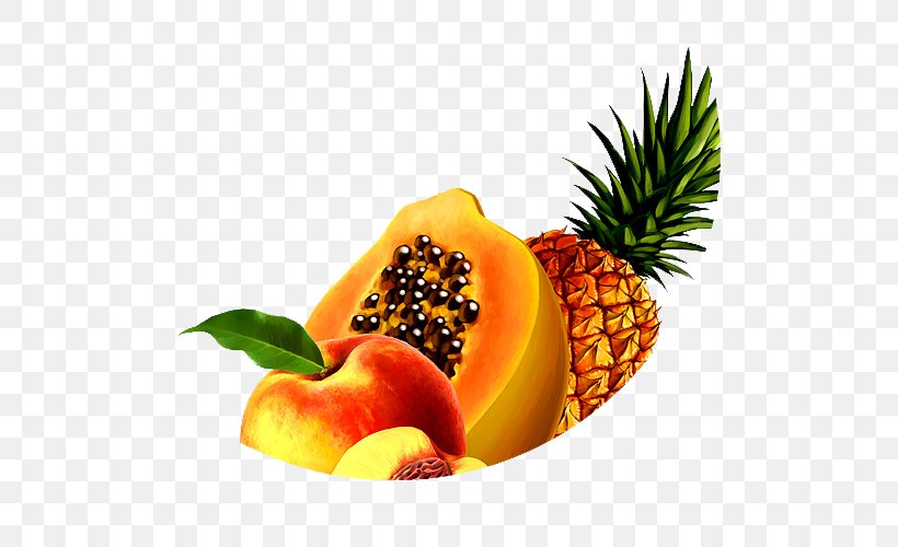 Pineapple Auglis Clip Art, PNG, 500x500px, Pineapple, Ananas, Auglis, Diet Food, Food Download Free