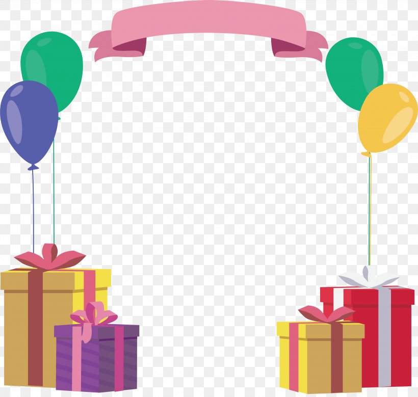 Birthday Gift, PNG, 3254x3092px, Birthday, Balloon, Clip Art, Gift, Magenta Download Free