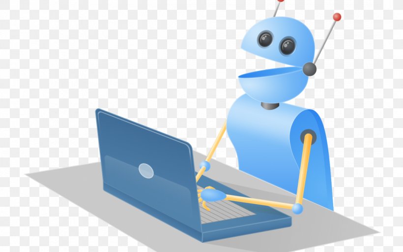 Robot Chatbot Desk Computer, PNG, 1080x675px, Robot, Blue, Chatbot, Computer, Desk Download Free