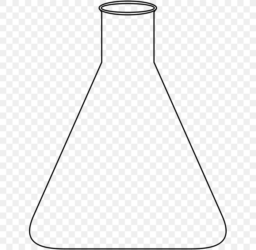 Erlenmeyer Flask Beaker Laboratory Flasks Chemistry, PNG, 637x800px, Erlenmeyer Flask, Area, Beaker, Black And White, Chemistry Download Free